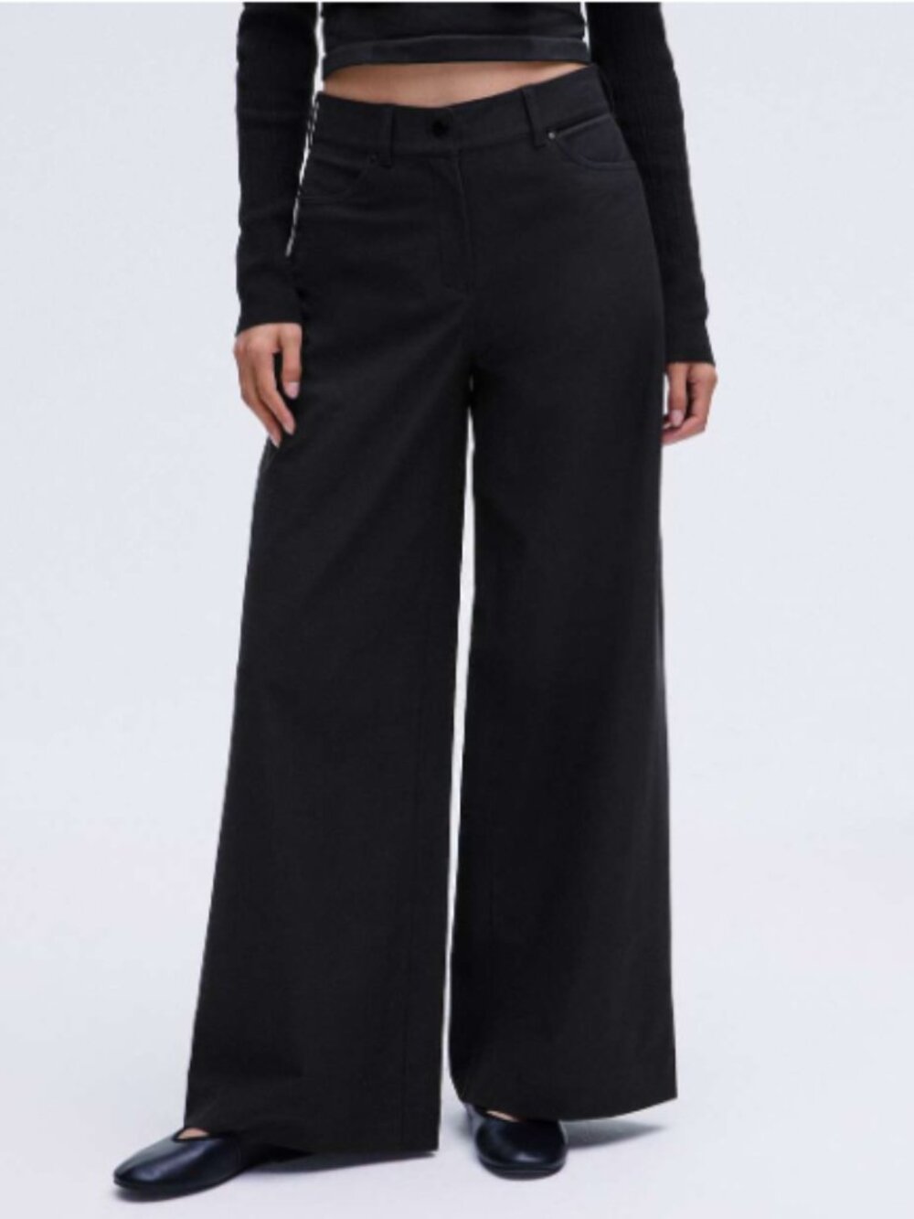 NEW Lululemon City Sleek Utilitech Extra-Wide-Leg Pant Size 32 (14) Black 32"